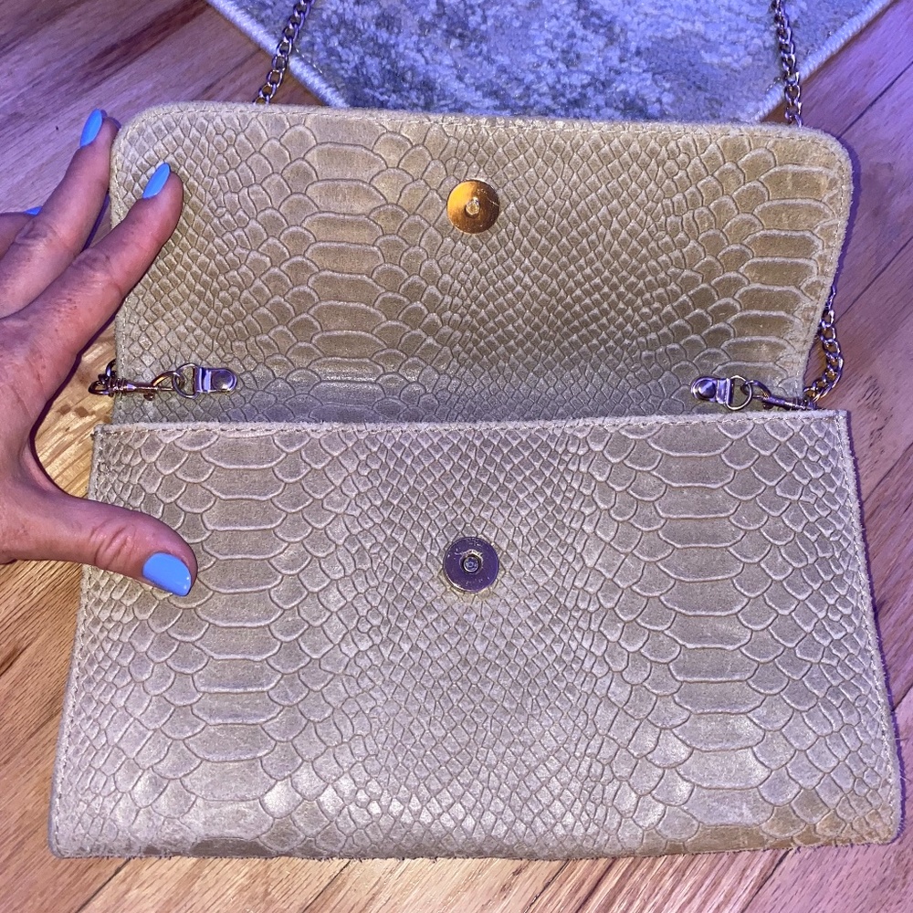 BORSE in Pelle Italian Vintage Snakeskin Purse - Picture 5 of 12